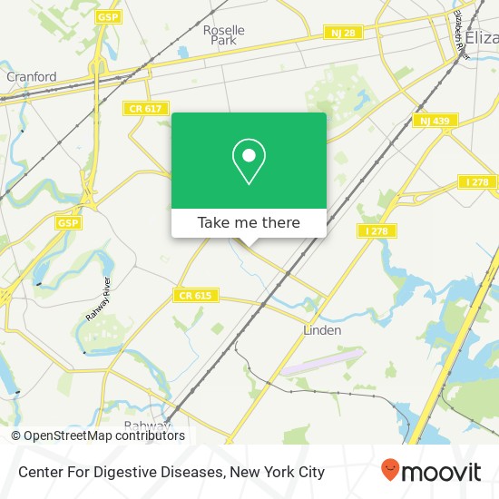 Mapa de Center For Digestive Diseases