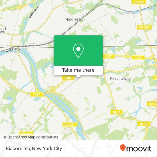 Biacore Inc map
