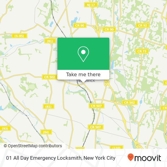 Mapa de 01 All Day Emergency Locksmith