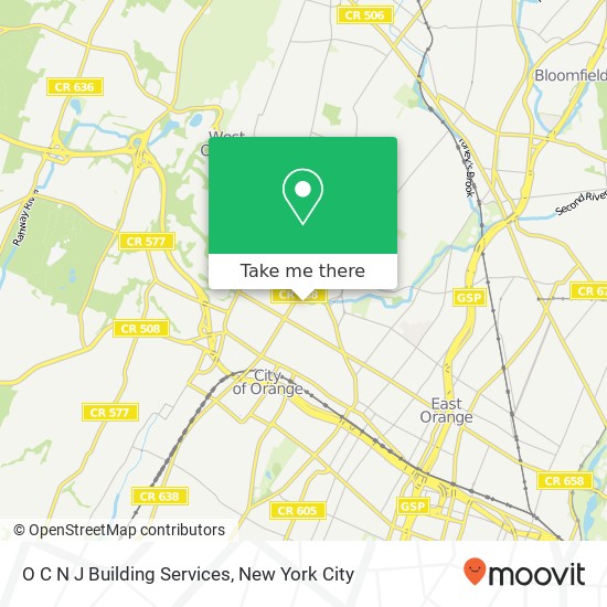 O C N J Building Services map