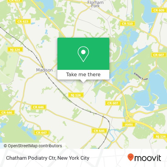 Chatham Podiatry Ctr map