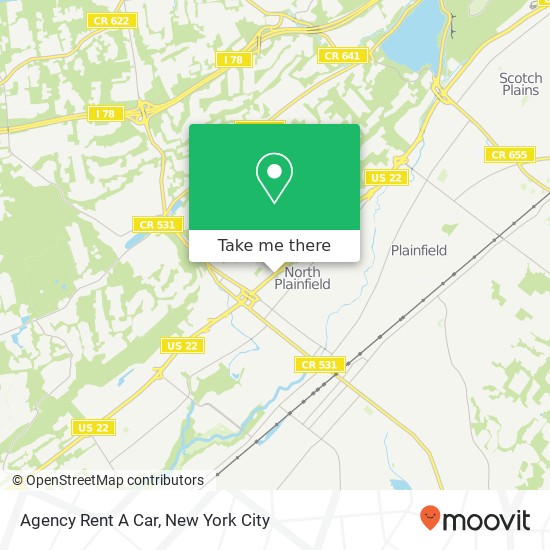 Agency Rent A Car map