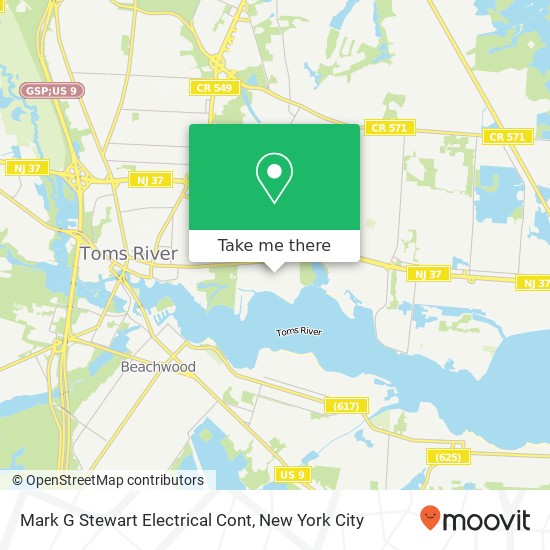 Mark G Stewart Electrical Cont map