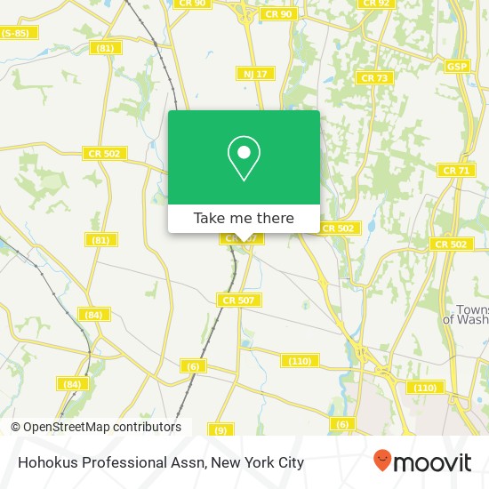 Hohokus Professional Assn map