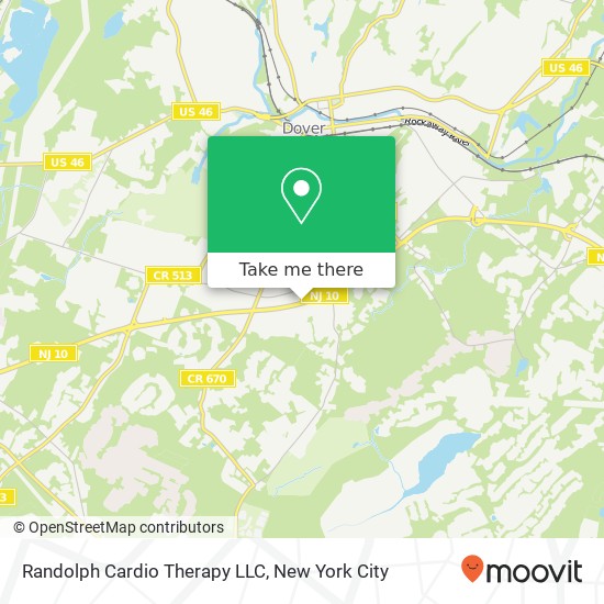 Mapa de Randolph Cardio Therapy LLC