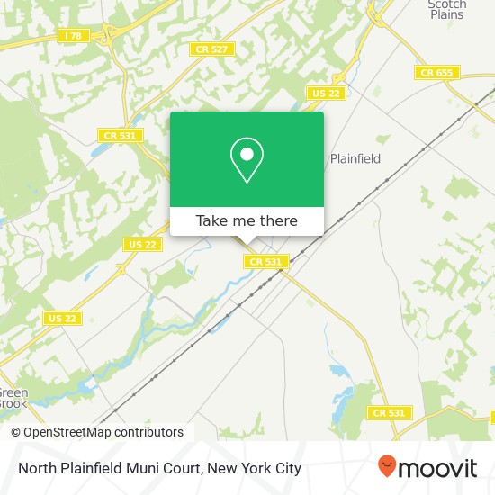 Mapa de North Plainfield Muni Court