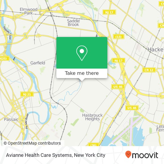 Mapa de Avianne Health Care Systems