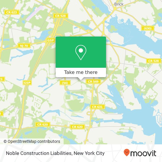 Noble Construction Liabilities map