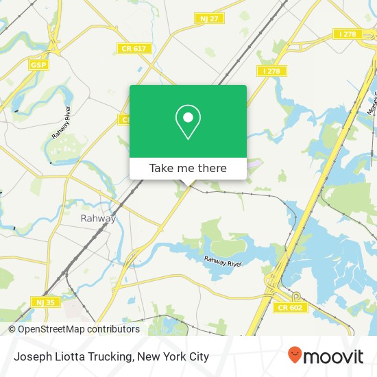 Joseph Liotta Trucking map