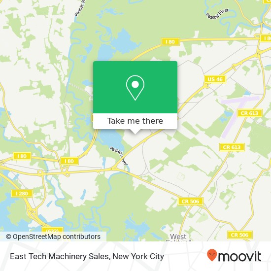 East Tech Machinery Sales map