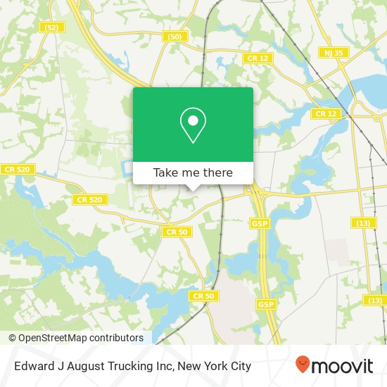 Mapa de Edward J August Trucking Inc