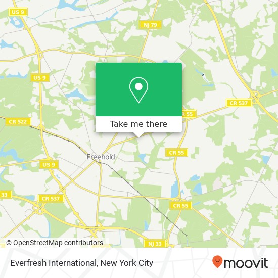 Mapa de Everfresh International