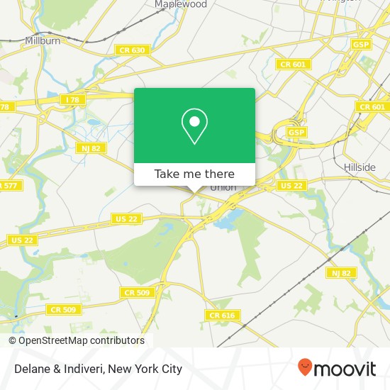 Delane & Indiveri map