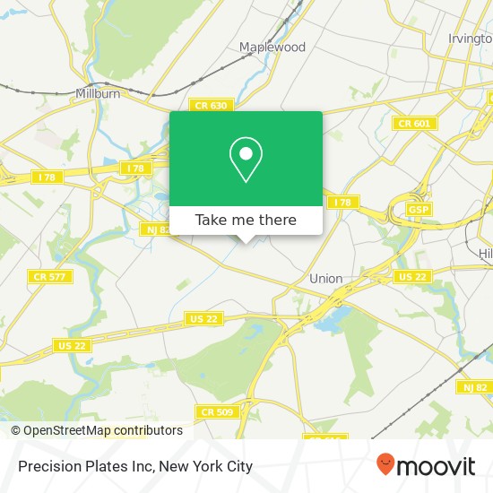 Mapa de Precision Plates Inc