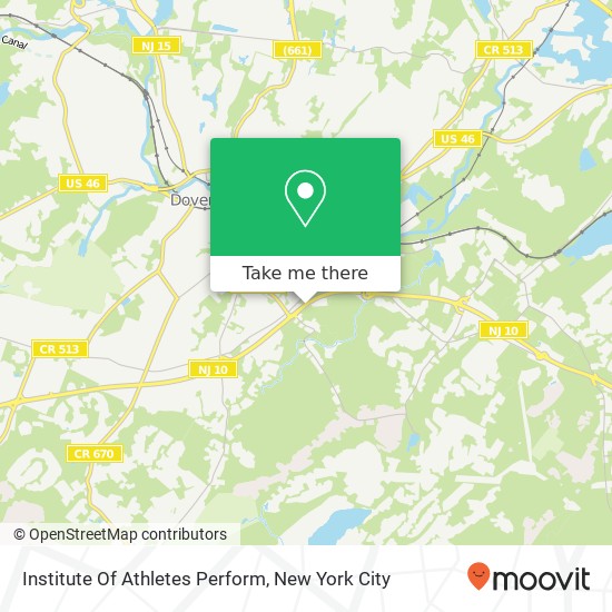 Institute Of Athletes Perform map