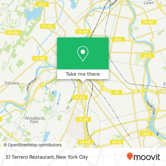 El Terrero Restaurant map