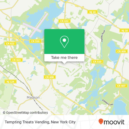 Tempting Treats Vending map