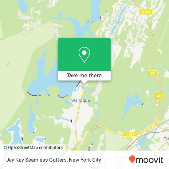 Mapa de Jay Kay Seamless Gutters