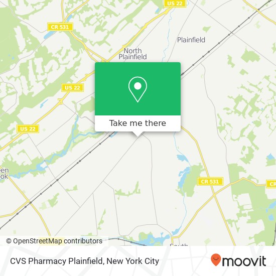 Mapa de CVS Pharmacy Plainfield
