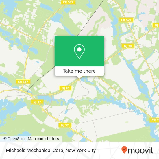 Michaels Mechanical Corp map