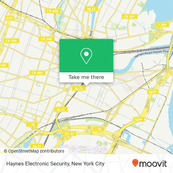 Haynes Electronic Security map