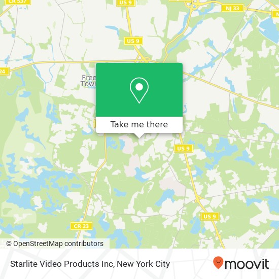 Starlite Video Products Inc map