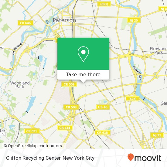 Mapa de Clifton Recycling Center