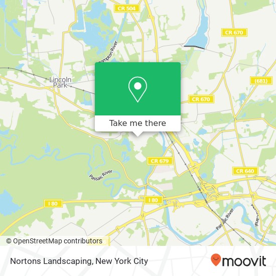 Nortons Landscaping map