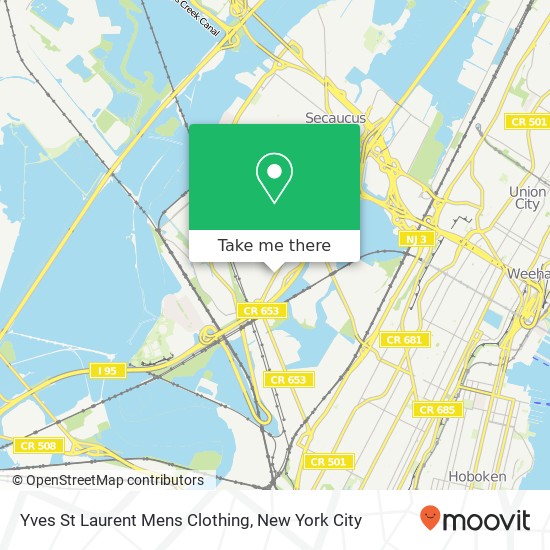 Yves St Laurent Mens Clothing map
