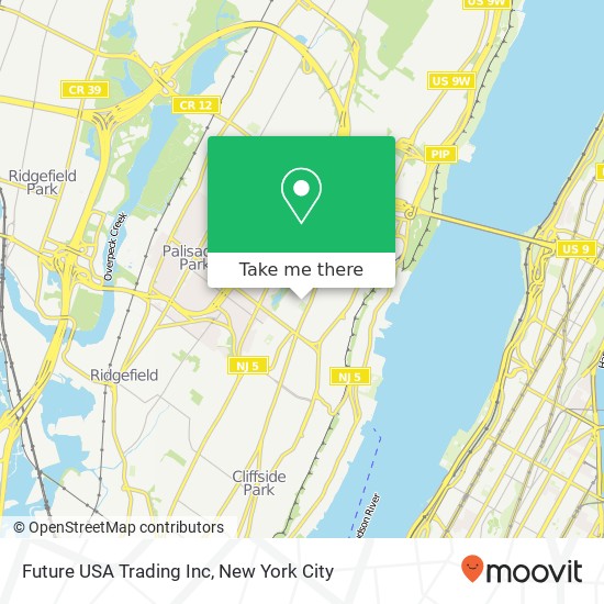 Future USA Trading Inc map