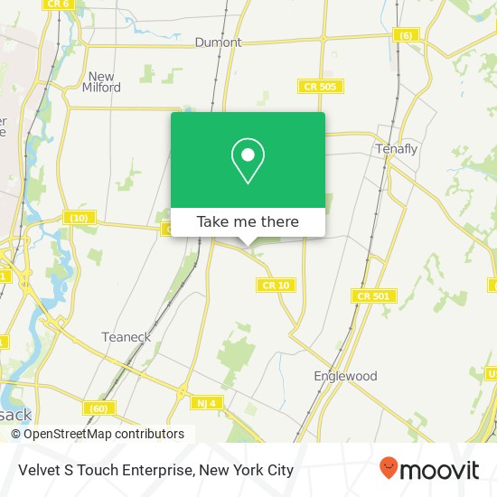 Velvet S Touch Enterprise map