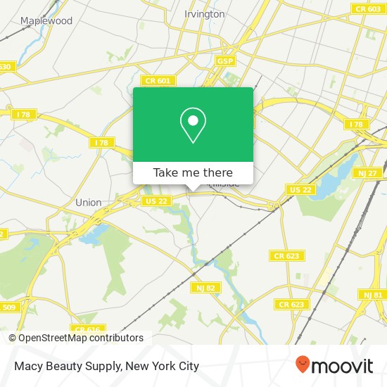 Mapa de Macy Beauty Supply