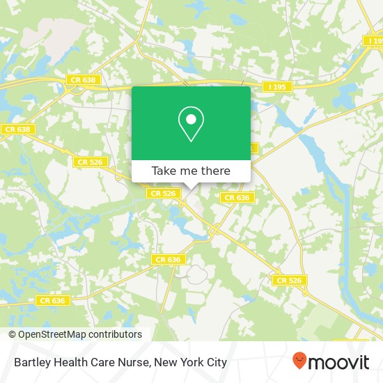 Mapa de Bartley Health Care Nurse