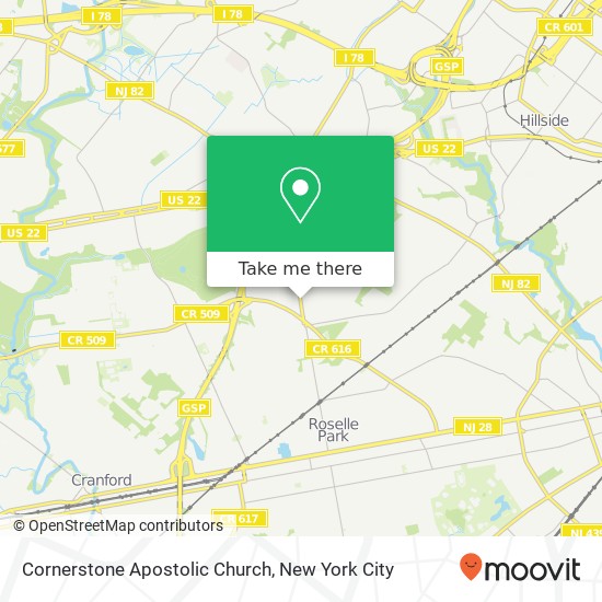 Cornerstone Apostolic Church map