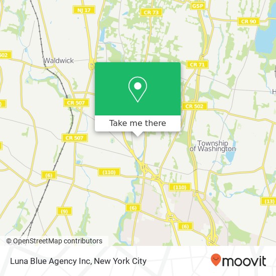 Luna Blue Agency Inc map