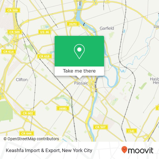 Mapa de Keashfa Import & Export