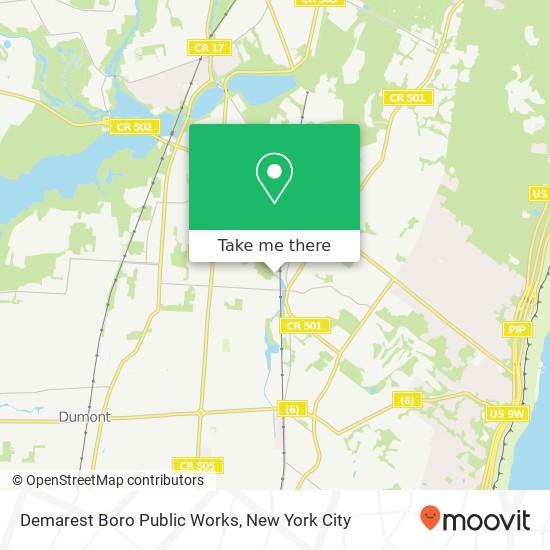 Demarest Boro Public Works map