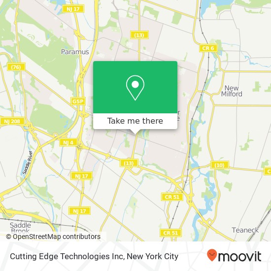 Cutting Edge Technologies Inc map