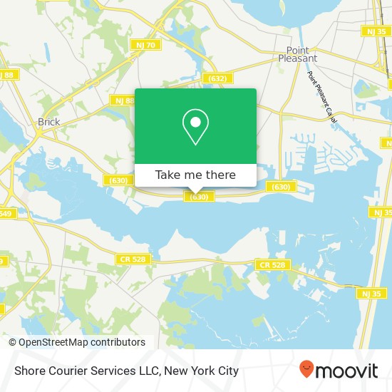 Mapa de Shore Courier Services LLC