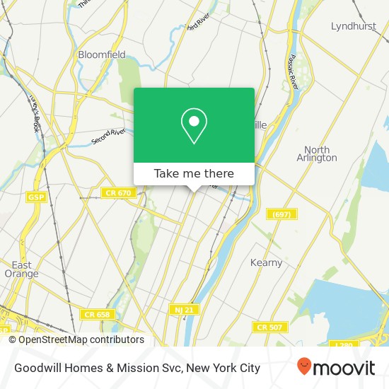 Goodwill Homes & Mission Svc map