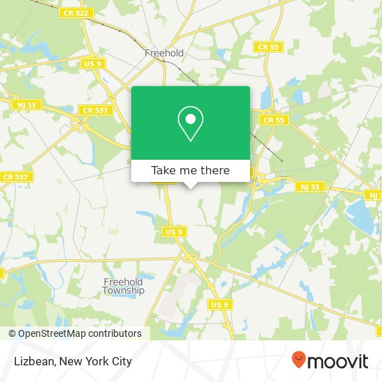 Mapa de Lizbean