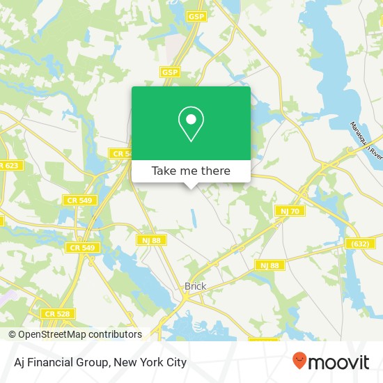 Aj Financial Group map