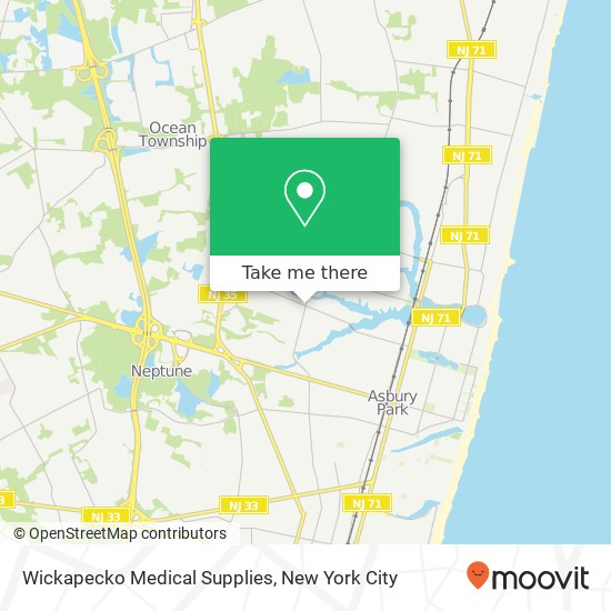 Wickapecko Medical Supplies map