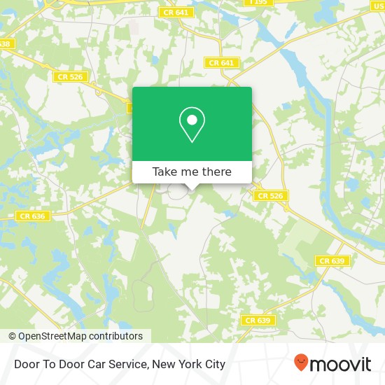 Mapa de Door To Door Car Service