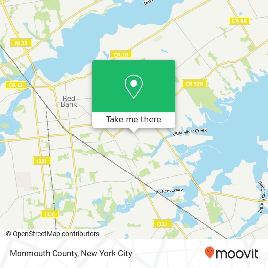 Mapa de Monmouth County