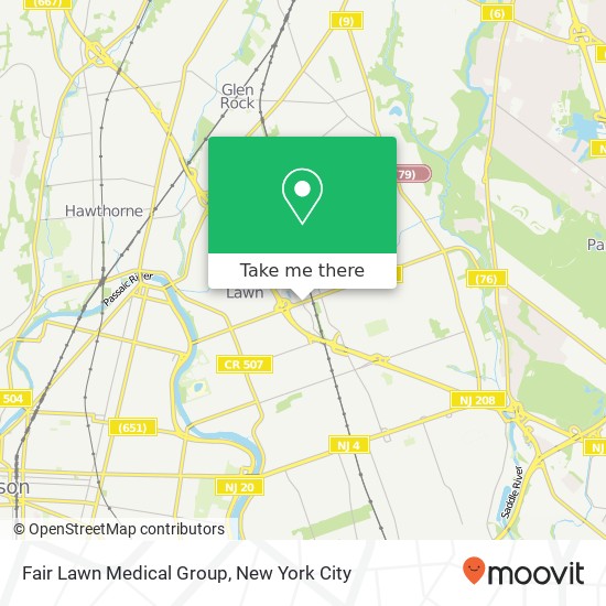 Fair Lawn Medical Group map