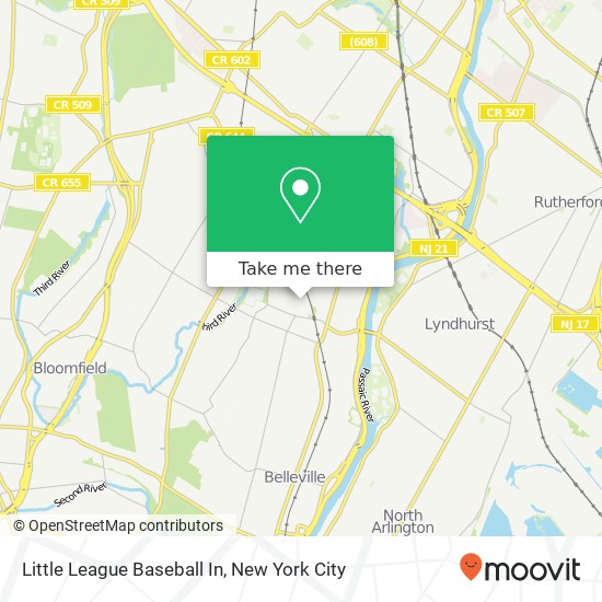 Mapa de Little League Baseball In