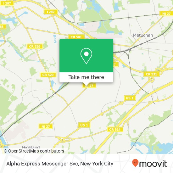 Alpha Express Messenger Svc map