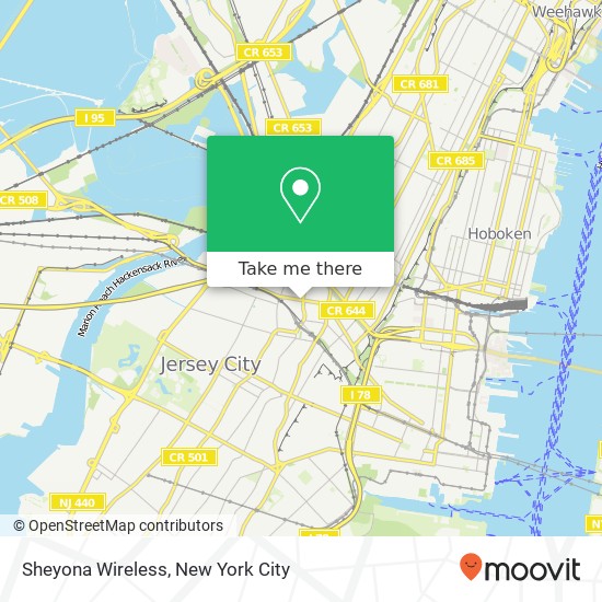 Mapa de Sheyona Wireless