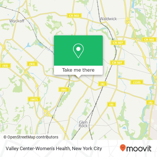 Valley Center-Women's Health map